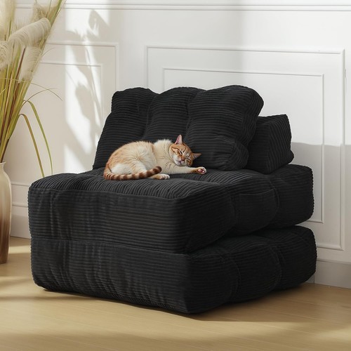 Folding futon sofa bed - 3-in-1,
