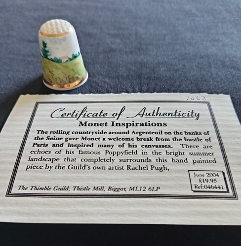Monet inspirations thimble - inspirations, &