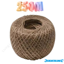 250m Natural Garden Jute Twine String Ball Roll Plant Tie Back Ties Line DIY UK