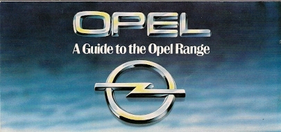 Opel range 1980 market - opel,