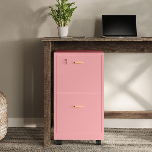 Drawer wooden file cabinet - 2-drawer,