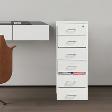 6 Drawer Filing Cabinet Metal