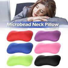 UK-Micro bead Pillow Cushion Travel Beanie Bolster Roll Nap Pillow] Neck