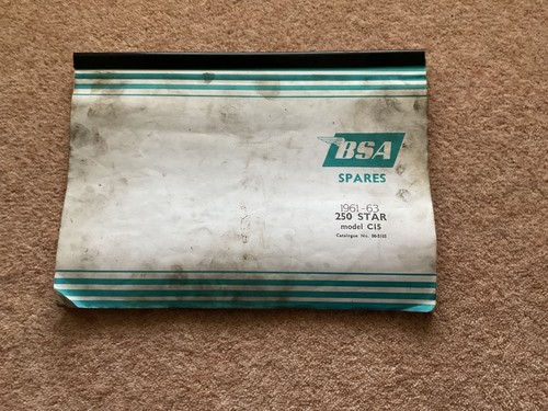 Bsa c15 250 star - parts, manual