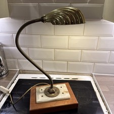 Antique Brass Goose Neck Desk