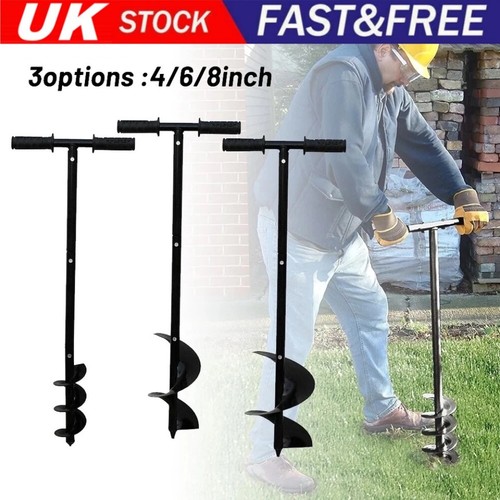 Manual hand earth auger fence - hand,