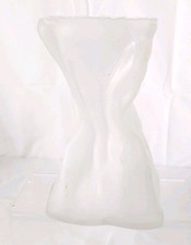 Glass Crinkle Paper Bag Vase, Unique Modern Hydroponic Grab Flower Vase Large S3