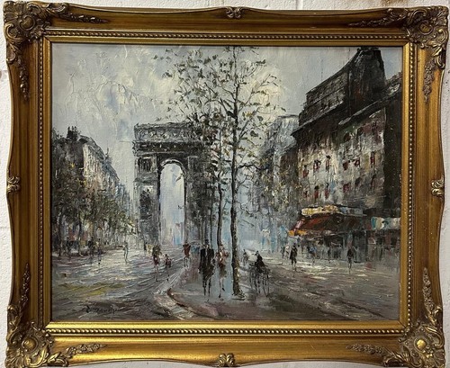 Vintage impressionist paris - impressionist,