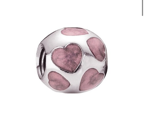 Genuine pandora silver - silver, pink
