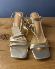 Monsoon Gold Strappy Heeled