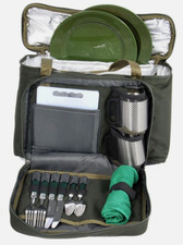 Carp Porter Green Modular Compact Food Bag With Cutlery -RRP £59.99, Brand New