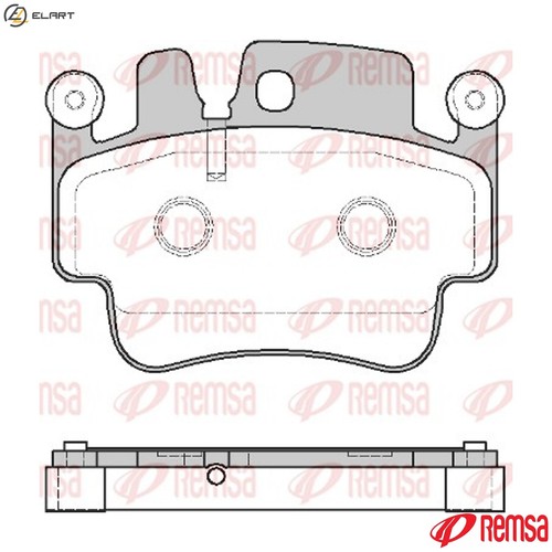 Brake pad set - pad, disc