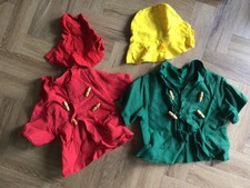 Paddington Bear Coats x 2 and 2 Hats