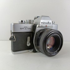 Minolta SRT 101B Clc 35mm SLR Film Camera Md Rokkor 50mm f/1.7 Lens Tested