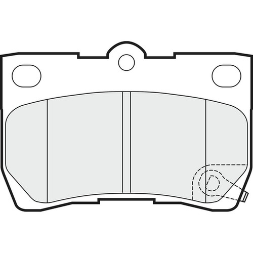 Brake pads set for lexus - lexus, is