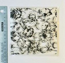 Clear rubber stamps rose