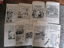 EC PORTFOLIOS  joblot bundle x 9 1970s/80s editions EC COMICS GOLDEN AGE HORROR