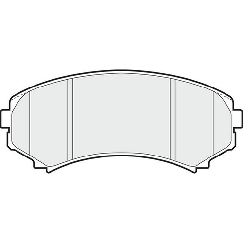 Apec blue brake pads front - -,