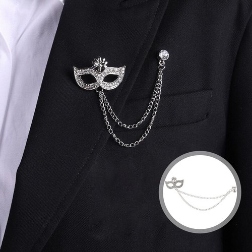 1pc mask shape chain lapel - mask,