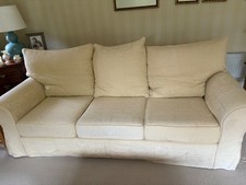 Cream 3 piece suite used furniture