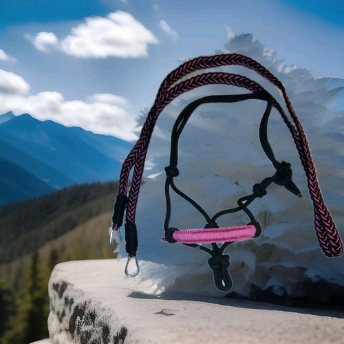 Handwoven pink and - and, rope