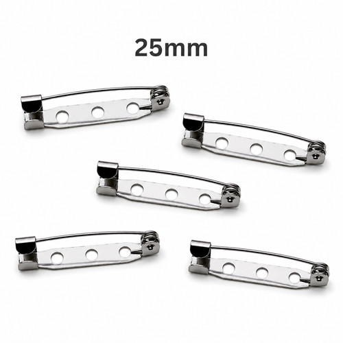 Steel brooch back pins - steel,