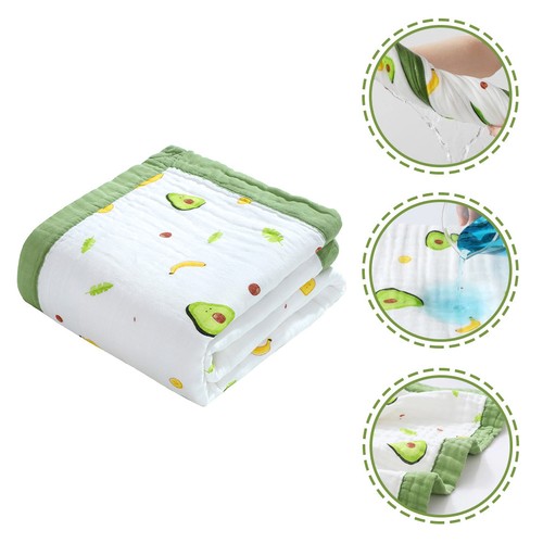 Cotton baby bath - cotton, avocado