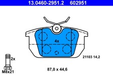 ATE 13.0460-2951.2 Brake Pad Set, disc brake for ALFA ROMEO,FIAT,LANCIA
