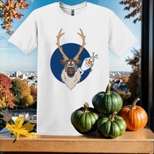 Frozen 2 Olaf And Sven T T-shirt Kids Hoodie Men Women Unisex Tshirt SX135