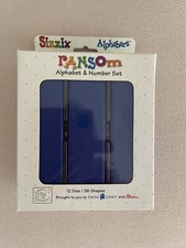 Sizzix Alphabet And Numbers Die Set ‘ransom’ Used
