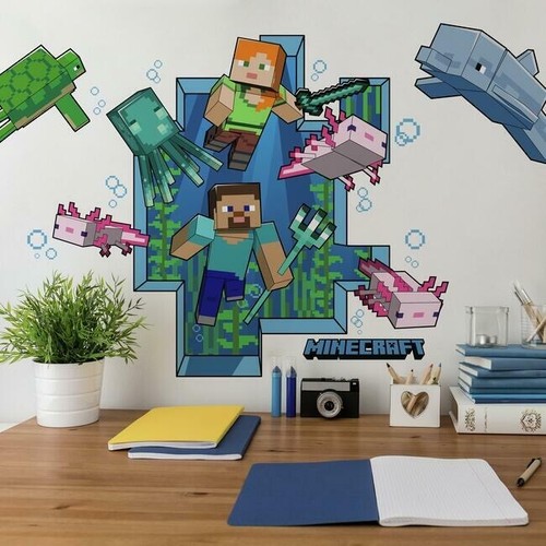 Minecraft peel stick giant - minecraft, &