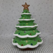 Yankee Candle Christmas Tree Wax Tart Melt Warmer Burner Electric Rare Ceramic