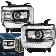 Clear LED Head DRL Lights