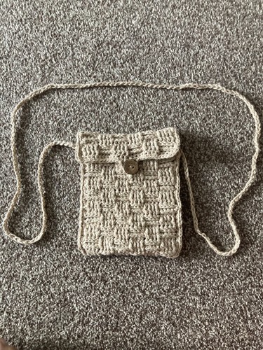 Handmade beige oatmeal crochet