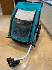 Burley Bike Trailer – Encore X Double Seat Child Trailer / Stroller - Blue