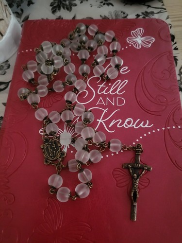 Vintage french beaded - beaded, rosary