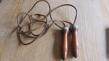 Vintage Wooden Handle Skipping Rope With Bearings Boxing