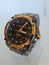 Bulova Men Watch Precisionist Diamond  Grey & Rose Gold. (For A 18cm Wrist)