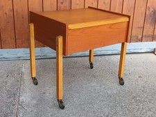 Teak Sewing Table Vintage