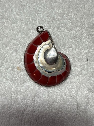 Shell pendant 925 frame - shell,