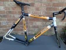 Columbus Airplane Road Bike Frameset Vintage 90s Custom Paint Job |Top tube dent