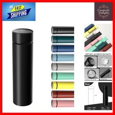 Smart 500ml Insulated Coffee Mug with Temperature Gauge - Ideal for Travel