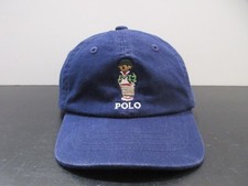 Ralph Lauren Polo Hat Cap Fitted Boys One Size Polo Bear Logo 3M-9M Kids Infant
