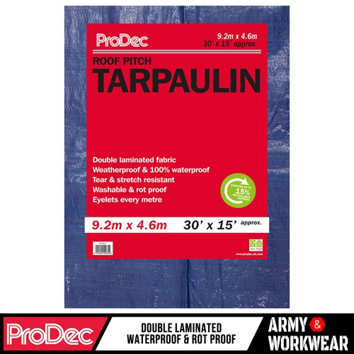 Prodec tarpaulin 30ft x15ft - tarpaulin,