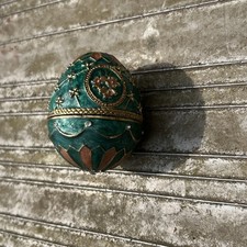 Faberge Egg green trinket