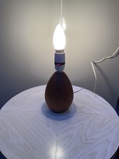 Table Lamp Teak Base Working