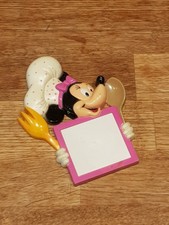 Minnie Mouse Pink Plastic Vintage Fridge Magnet Kitchen Cooking Whiteboard Notes