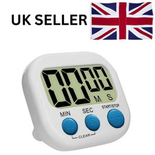 Digital Kitchen Timer Clock – Magnetic LCD Display & Loud Alarm for Cooking UK