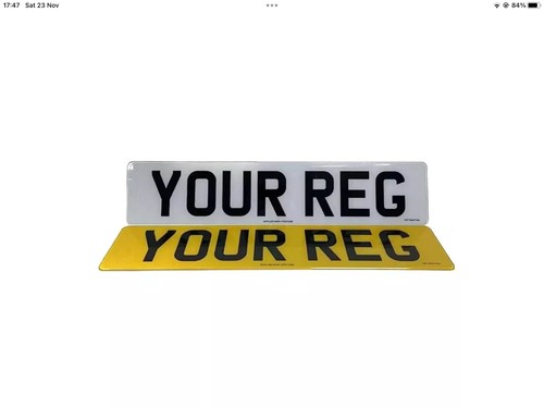 Premium number plate set - 2d,