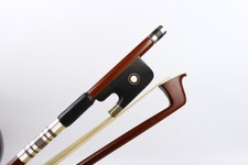 Viola Bow 16 Inch Full Size Baroque Style Frog Brazil Wood Round Stick Viola bow